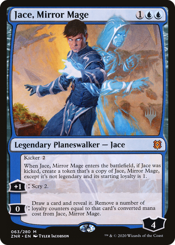 {R} Jace, Mirror Mage (Promo Pack) [Zendikar Rising Promos][PP ZNR 063]