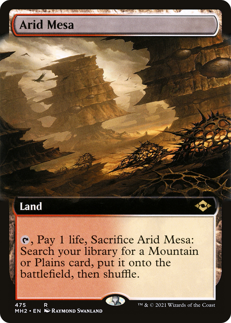 {R} Arid Mesa (Extended Art) (Foil): (Extended Art) [Modern Horizons 2] [MH2 475]