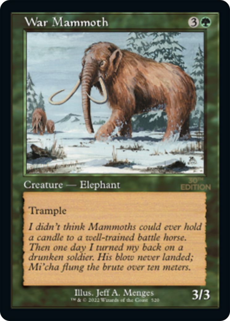 {C} War Mammoth (Retro) [30th Anniversary Edition][30A 520]