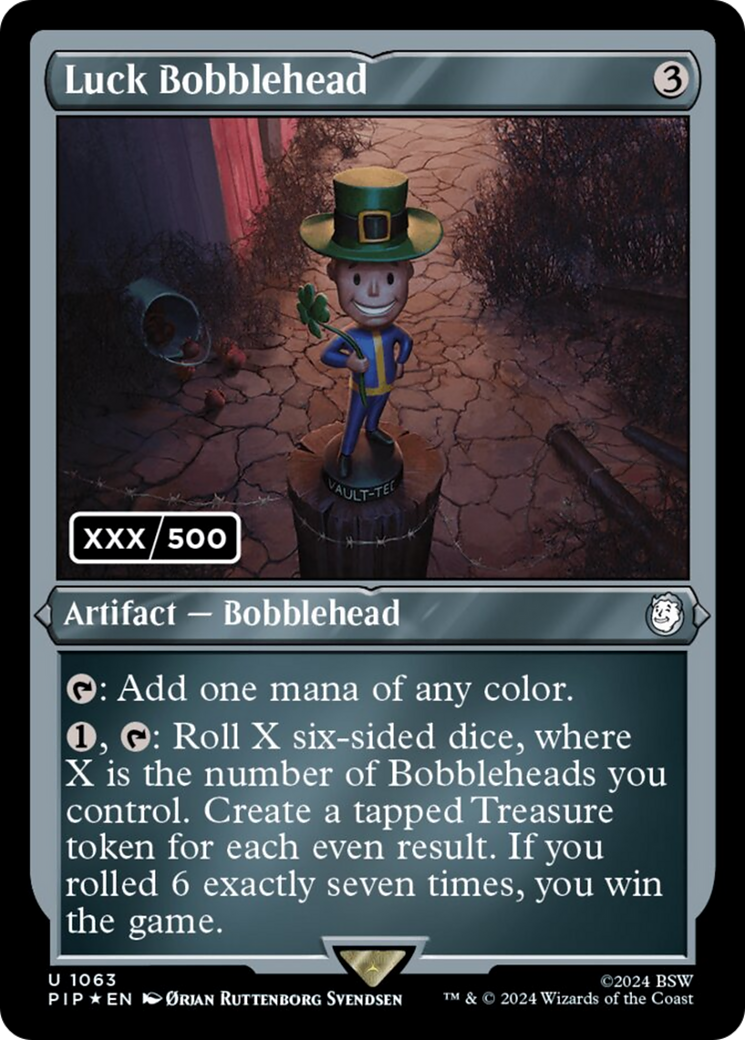 {C} Luck Bobblehead (Serial Numbered) [Fallout][PIP 1063]