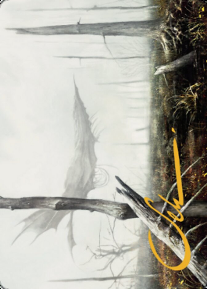 {A} Swamp Art Card (Gold-Stamped Signature) [Dominaria United Art Series][GS ADMU 064]