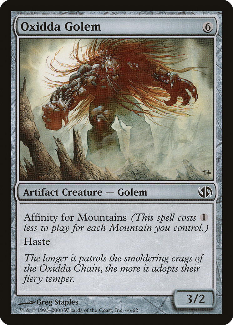 {C} Oxidda Golem [Duel Decks: Jace vs. Chandra][DDB 046]