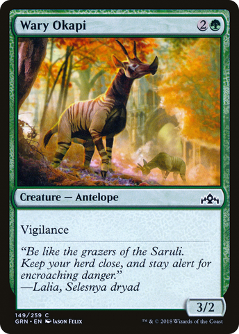 {C} Wary Okapi [Guilds of Ravnica][GRN 149]