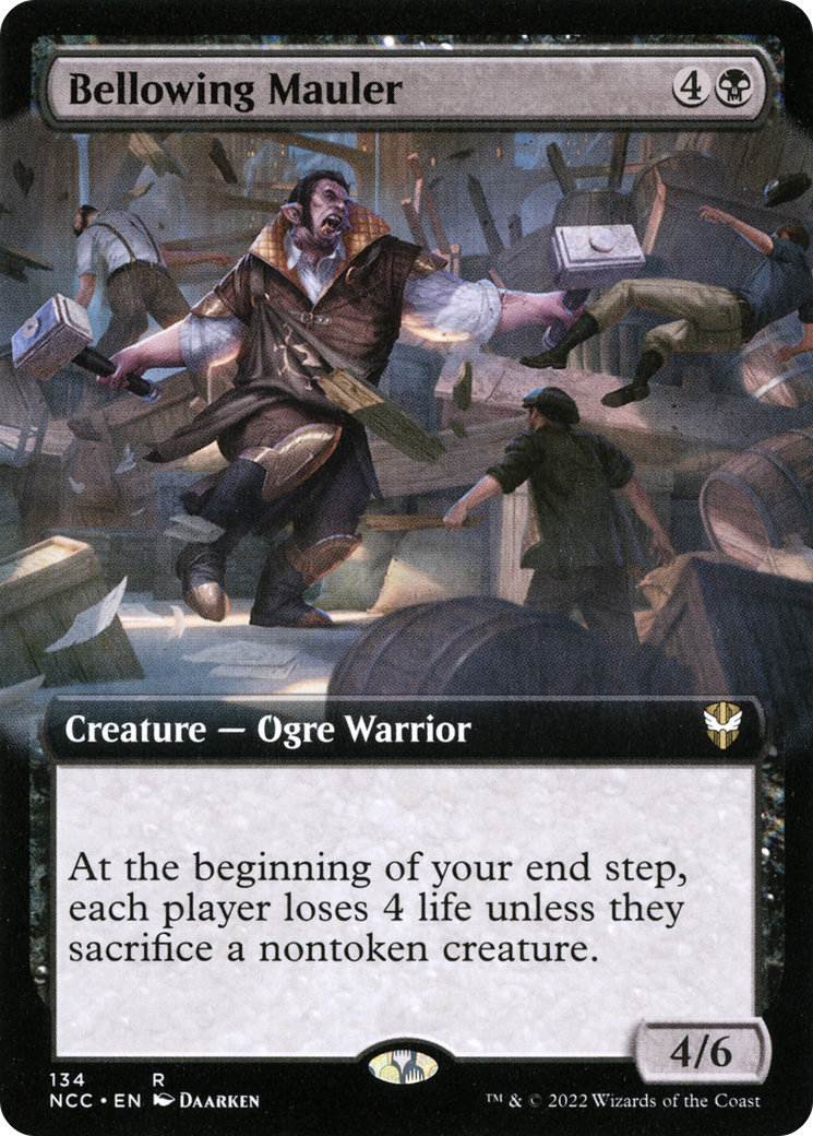 {R} Bellowing Mauler (Extended Art) [Streets of New Capenna Commander][NCC 134]
