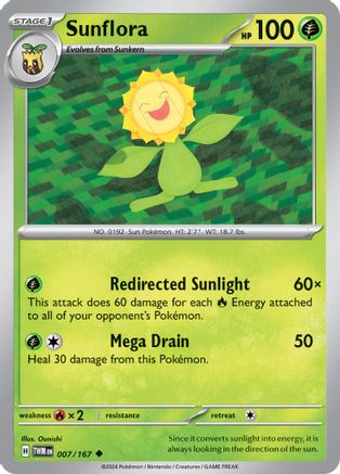[PKM] Sunflora (007/167) [Scarlet & Violet: Twilight Masquerade]