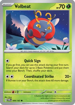 [PKM] Volbeat (009/167) [Scarlet & Violet: Twilight Masquerade]
