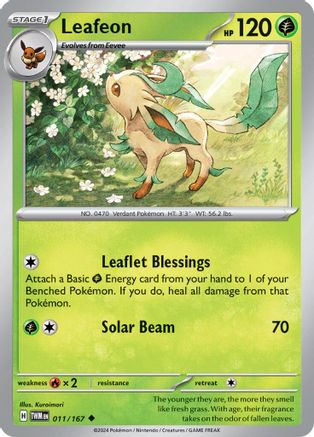 [PKM] Leafeon (011/167) [Scarlet & Violet: Twilight Masquerade]