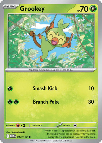 [PKM-C] Grookey (014/167) [Scarlet & Violet: Twilight Masquerade]