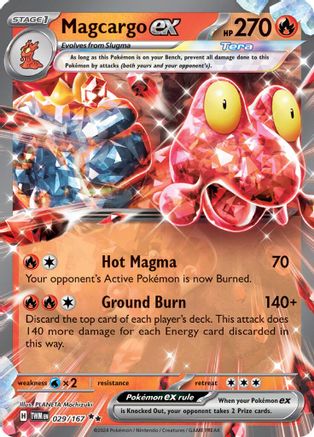[PKM] Magcargo ex (029/167) [Scarlet & Violet: Twilight Masquerade]