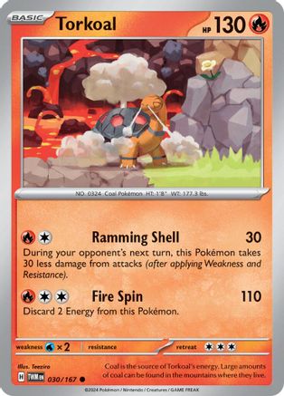 [PKM] Torkoal (030/167) [Scarlet & Violet: Twilight Masquerade]