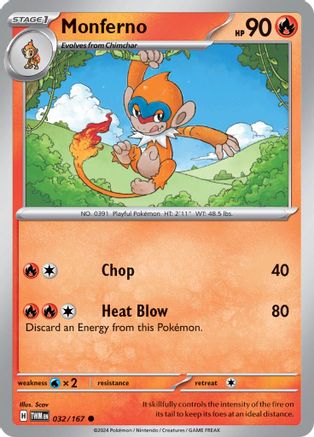 [PKM] Monferno (032/167) [Scarlet & Violet: Twilight Masquerade]