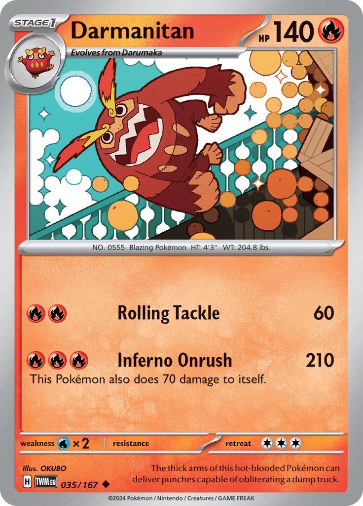 [PKM-C] Darmanitan (035/167) [Scarlet & Violet: Twilight Masquerade]