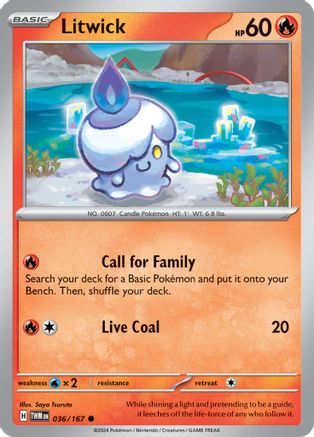 [PKM] Litwick (036/167) [Scarlet & Violet: Twilight Masquerade]