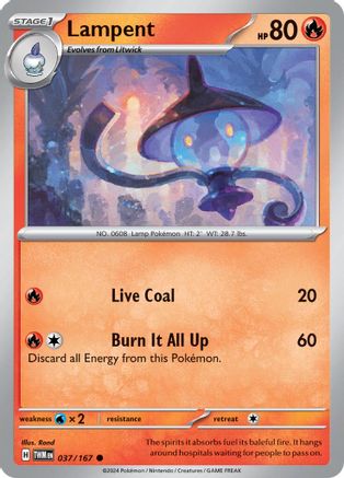 [PKM] Lampent (037/167) [Scarlet & Violet: Twilight Masquerade]