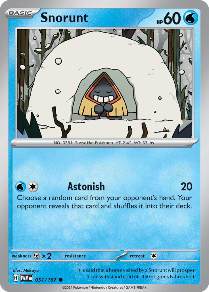 [PKM-C] Snorunt (051/167) [Scarlet & Violet: Twilight Masquerade]