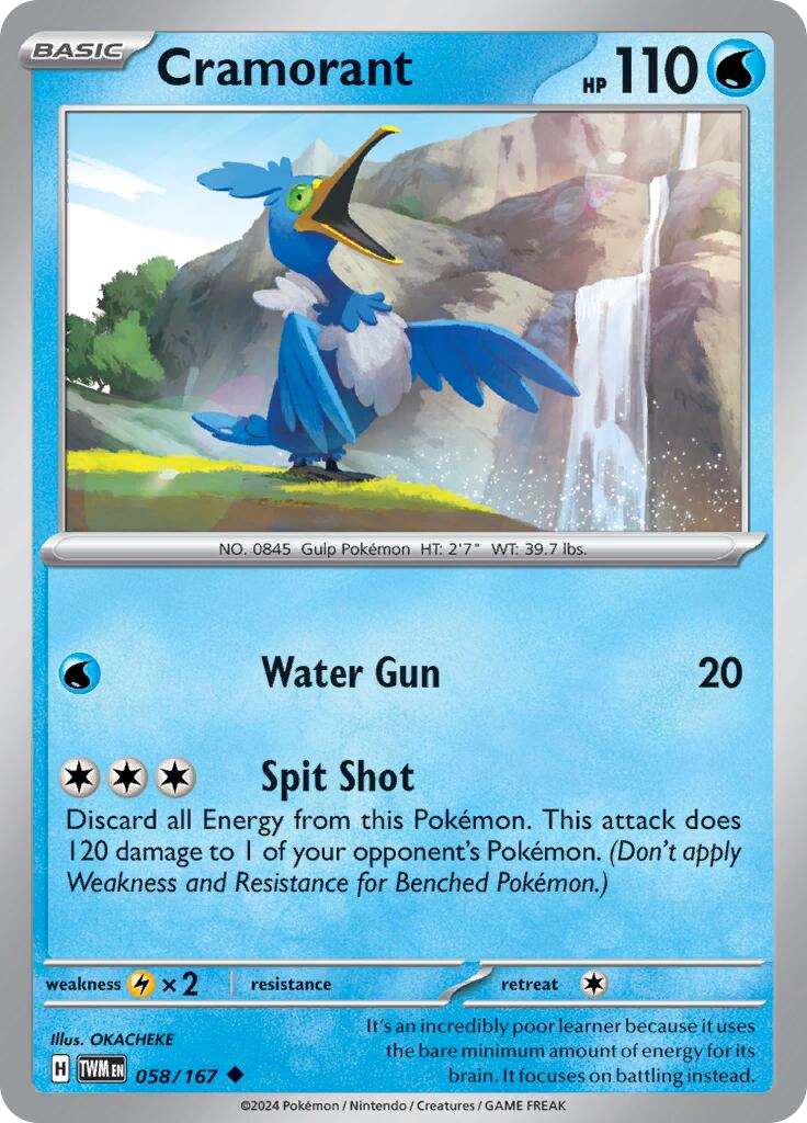 [PKM-C] Cramorant (058/167) [Scarlet & Violet: Twilight Masquerade]