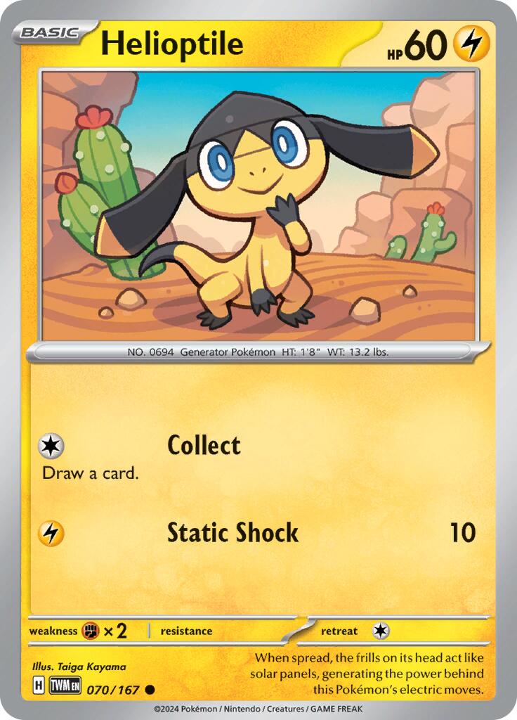 [PKM-C] Helioptile (070/167) [Scarlet & Violet: Twilight Masquerade]