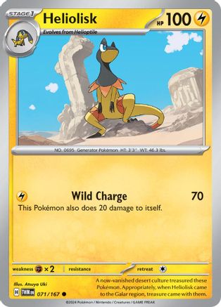 [PKM] Heliolisk (071/167) [Scarlet & Violet: Twilight Masquerade]
