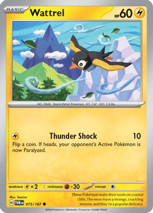 [PKM] Wattrel (075/167) [Scarlet & Violet: Twilight Masquerade]