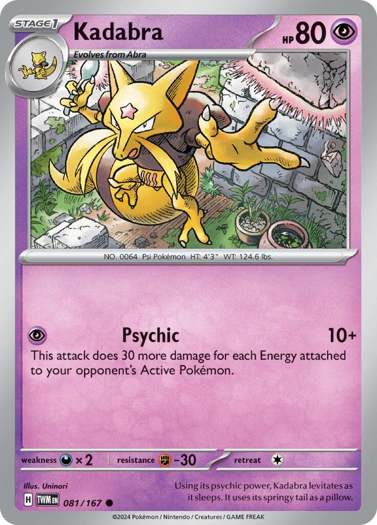 [PKM-C] Kadabra (081/167) [Scarlet & Violet: Twilight Masquerade]
