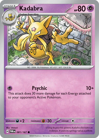 [PKM-C] Kadabra (081/167) [Scarlet & Violet: Twilight Masquerade]