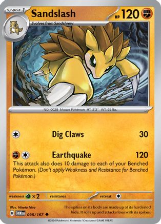 [PKM] Sandslash (098/167) [Scarlet & Violet: Twilight Masquerade]