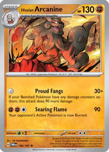 [PKM] Hisuian Arcanine (100/167) [Scarlet & Violet: Twilight Masquerade]