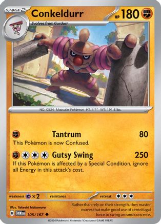 [PKM] Conkeldurr (105/167) [Scarlet & Violet: Twilight Masquerade]