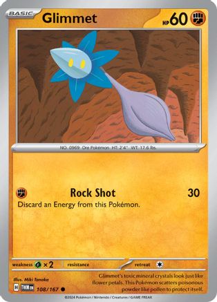 [PKM] Glimmet (108/167) [Scarlet & Violet: Twilight Masquerade]