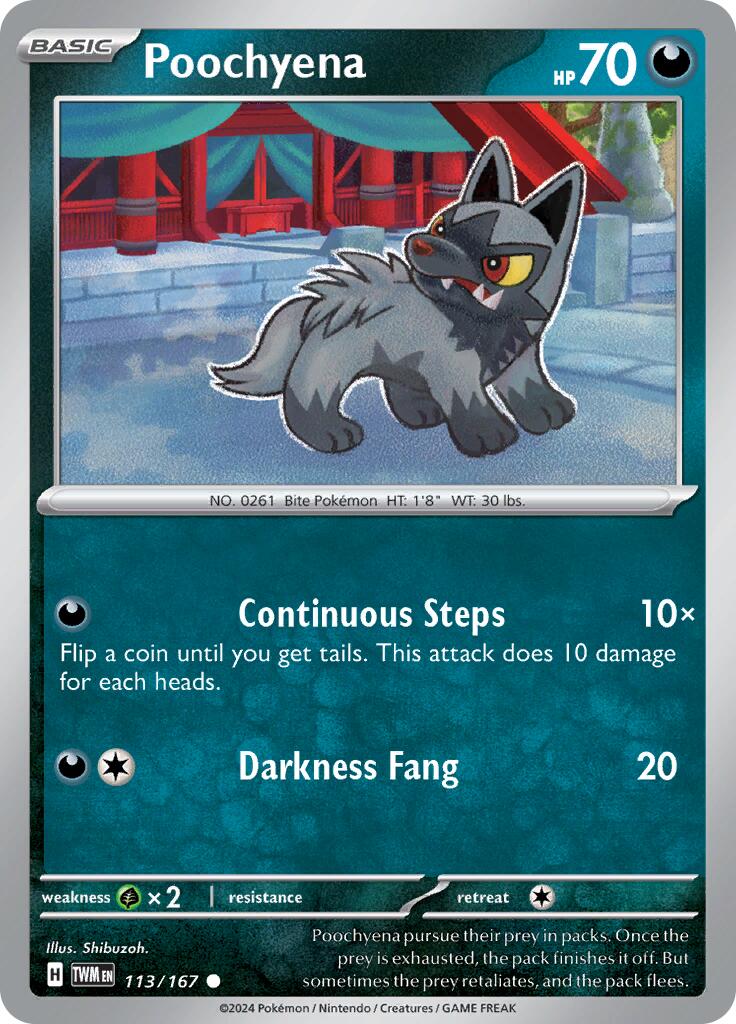 [PKM-C] Poochyena (113/167) [Scarlet & Violet: Twilight Masquerade]