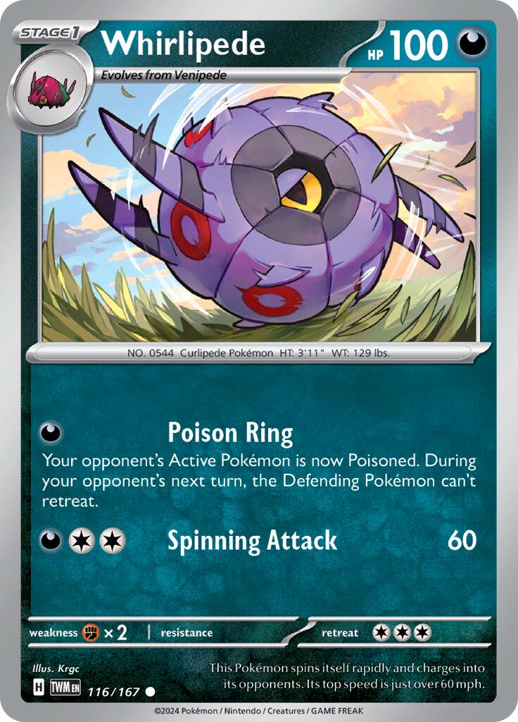 [PKM-C] Whirlipede (116/167) [Scarlet & Violet: Twilight Masquerade]