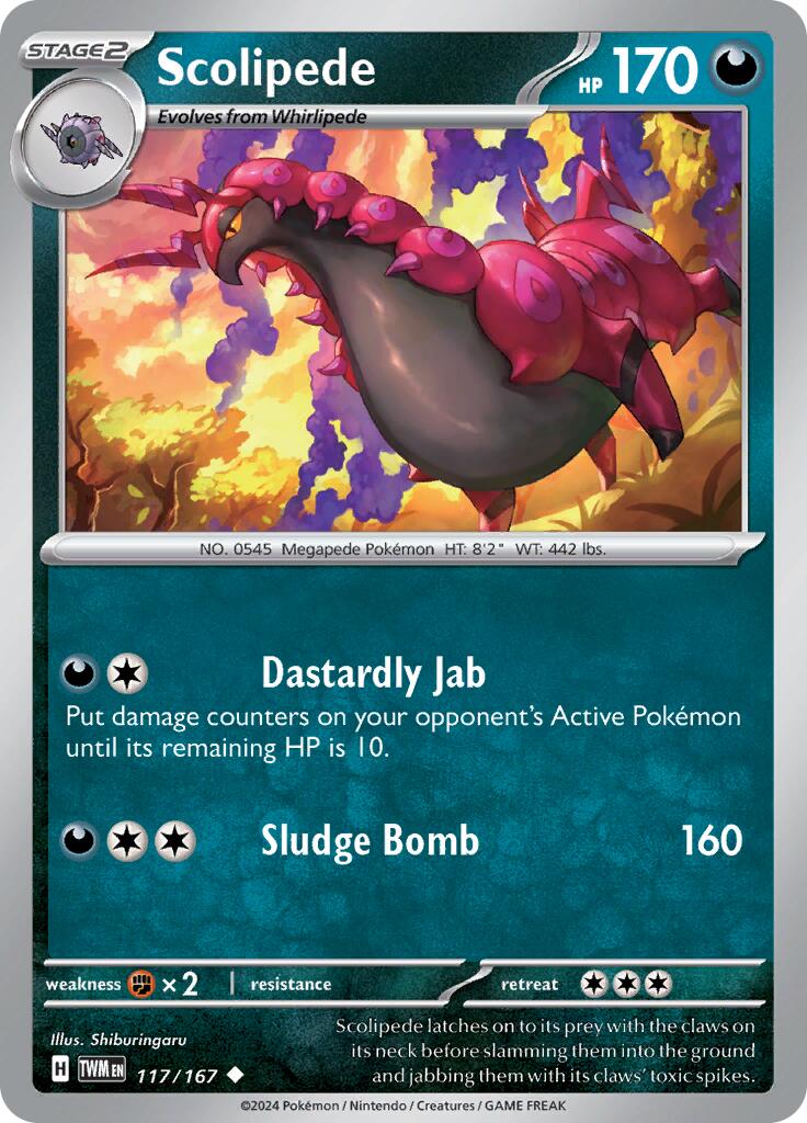 [PKM-C] Scolipede (117/167) [Scarlet & Violet: Twilight Masquerade]