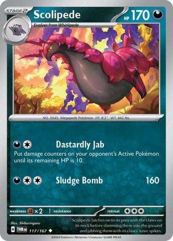 [PKM-C] Scolipede (117/167) [Scarlet & Violet: Twilight Masquerade]