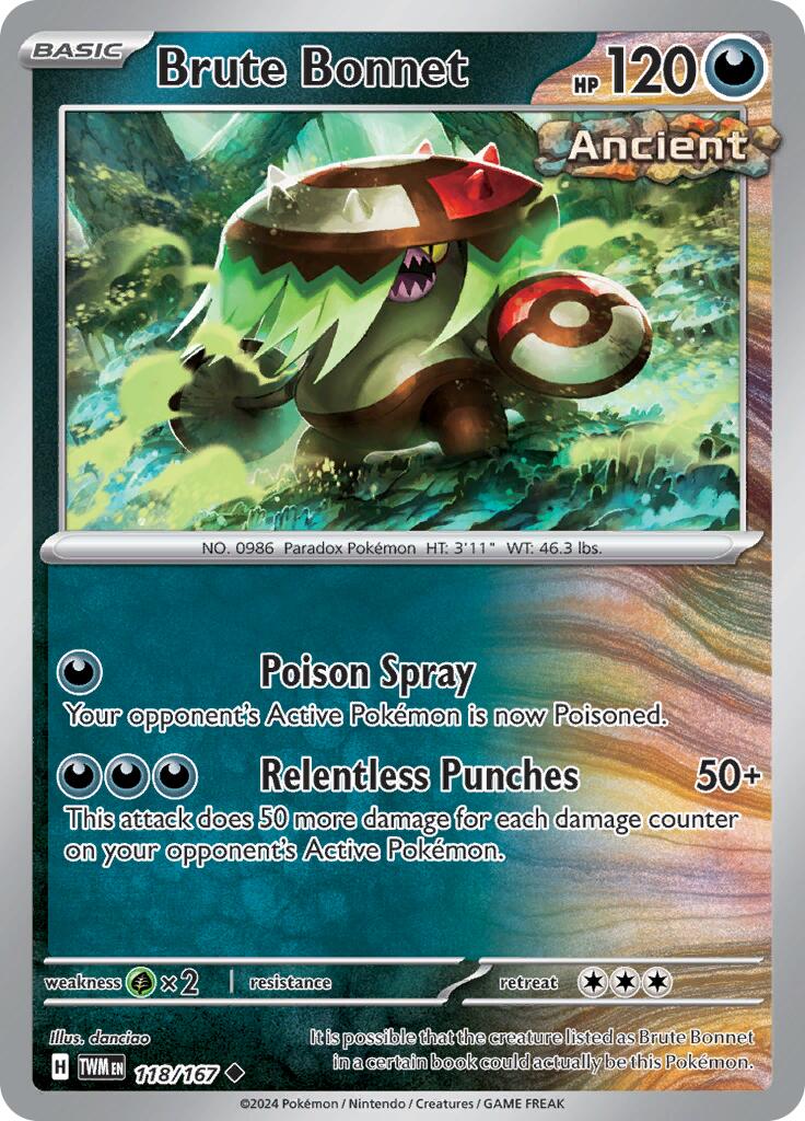 [PKM-C] Brute Bonnet (118/167) [Scarlet & Violet: Twilight Masquerade]
