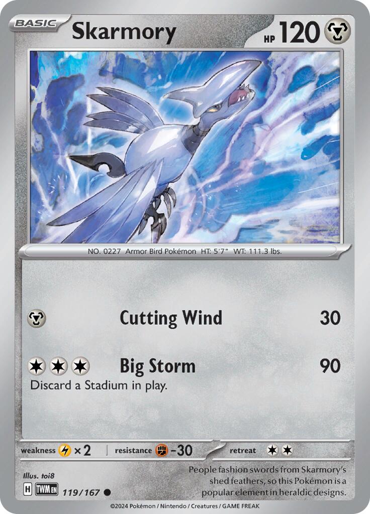[PKM-C] Skarmory (119/167) [Scarlet & Violet: Twilight Masquerade]
