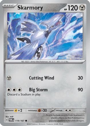[PKM] Skarmory (119/167) [Scarlet & Violet: Twilight Masquerade]