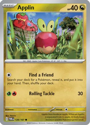 [PKM] Applin (126/167) [Scarlet & Violet: Twilight Masquerade]