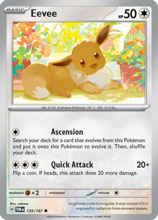 [PKM] Eevee (135/167) [Scarlet & Violet: Twilight Masquerade]