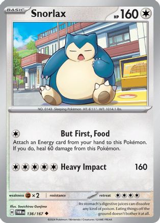 [PKM] Snorlax (136/167) [Scarlet & Violet: Twilight Masquerade]