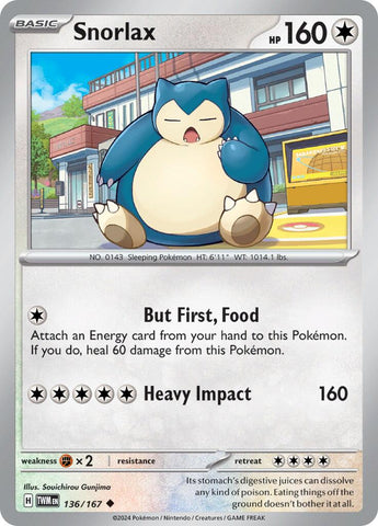 [PKM-C] Snorlax (136/167) [Scarlet & Violet: Twilight Masquerade]