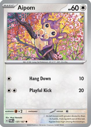 [PKM] Aipom (137/167) [Scarlet & Violet: Twilight Masquerade]
