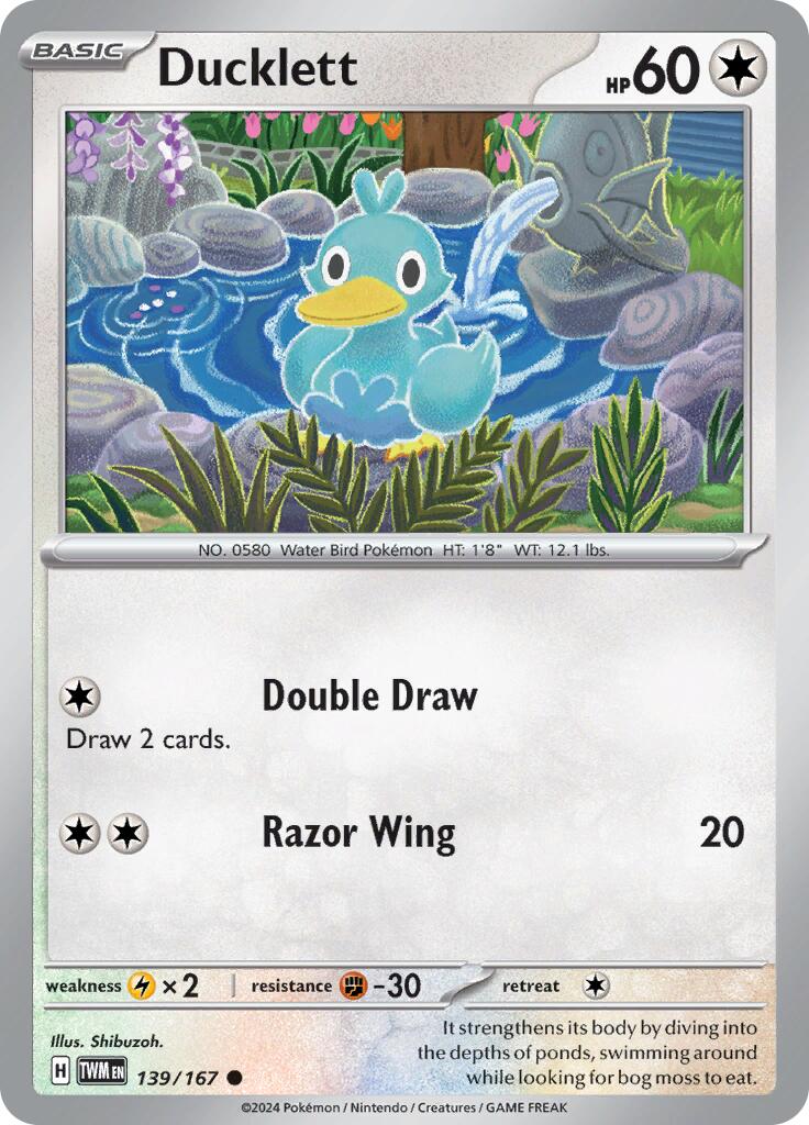 [PKM-C] Ducklett (139/167) [Scarlet & Violet: Twilight Masquerade]
