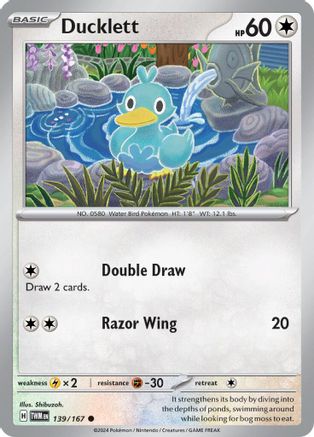 [PKM] Ducklett (139/167) [Scarlet & Violet: Twilight Masquerade]