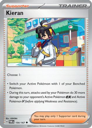 [PKM] Kieran (154/167) [Scarlet & Violet: Twilight Masquerade]