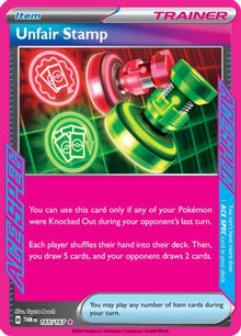 [PKM] Unfair Stamp (165/167) [Scarlet & Violet: Twilight Masquerade]