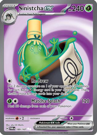 [PKM] Sinistcha ex (189/167) [Scarlet & Violet: Twilight Masquerade]