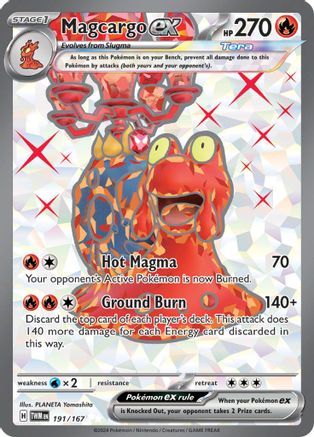 [PKM] Magcargo ex (191/167) [Scarlet & Violet: Twilight Masquerade]