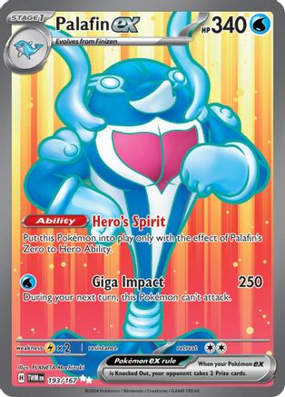 [PKM] Palafin ex (193/167) [Scarlet & Violet: Twilight Masquerade]
