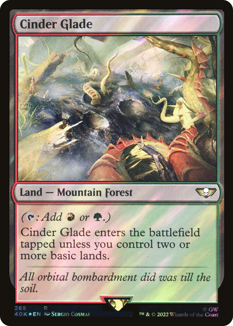 {R} Cinder Glade (Surge Foil) [Universes Beyond: Warhammer 40,000][SF 40K 269]