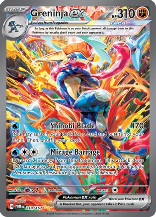 [PKM] Greninja ex (214/167) [Scarlet & Violet: Twilight Masquerade]